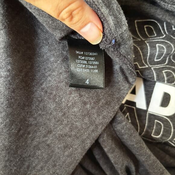 Torrid T Shirt Womens 4x Slim Fit Heathered Gray Self Made Print Crew Neck Top - Picture 9 of 9